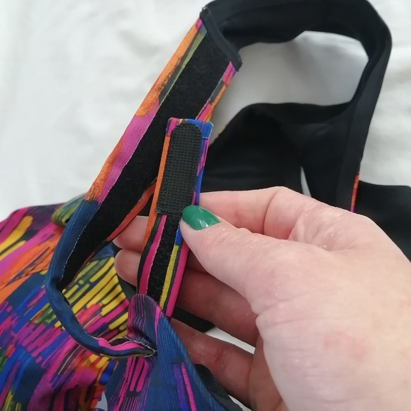 Brooks Juno Velcro Strap Adjustable High Support Sports Bra Plus Size 40D - Picture 9 of 16